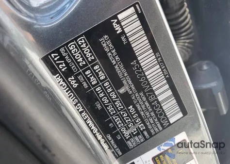 2018 Mercedes-Benz Glc 300 from USA, damaged, VIN WDC0G4JB7JV062254